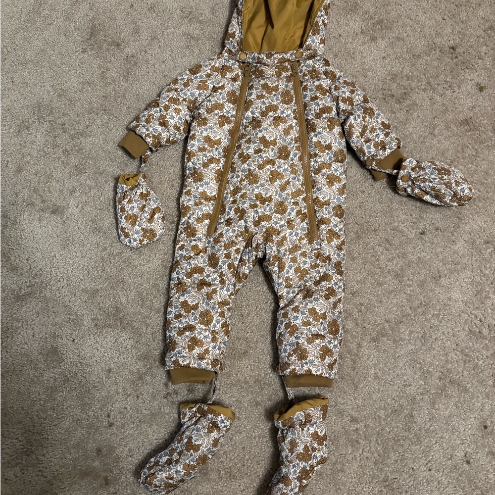 Rylee + Cru Floral snowsuit